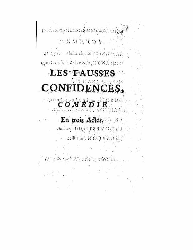 1738 : Les fausses confidences