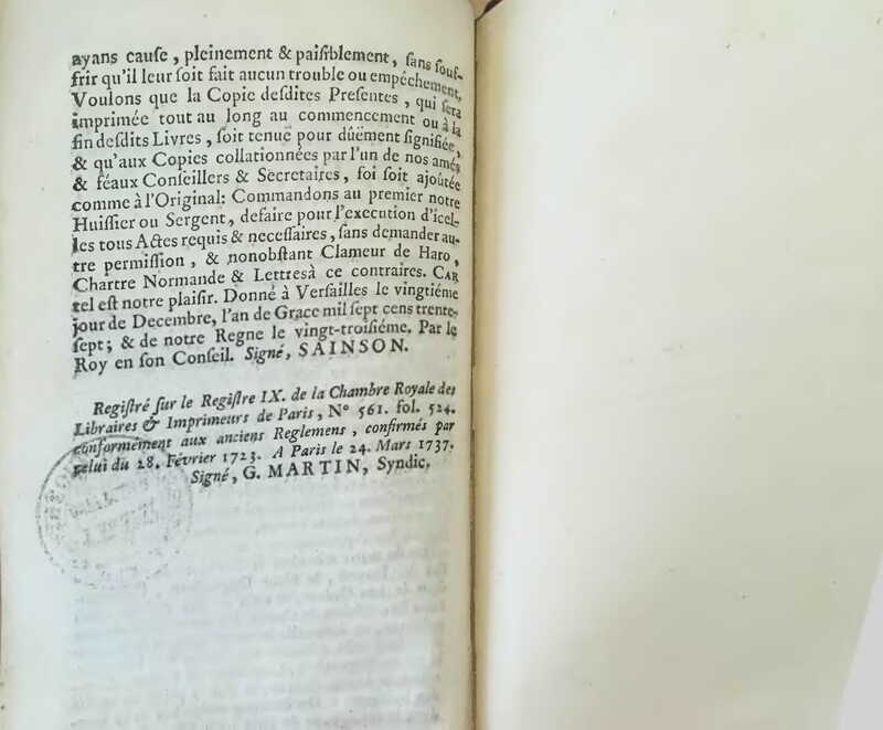 1739 : Les sincères