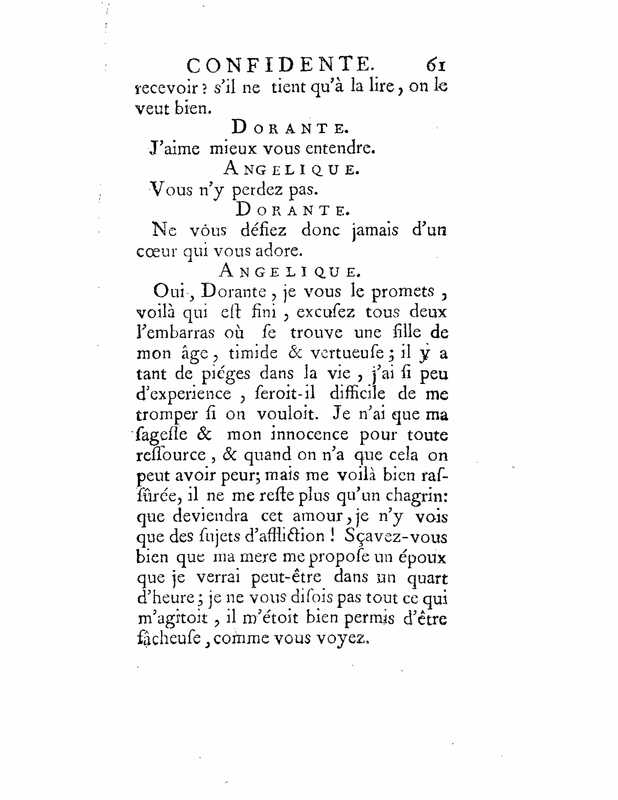1735 : La mère confidente
