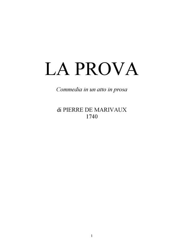 2003 : La prova (Carlo Pasquini)