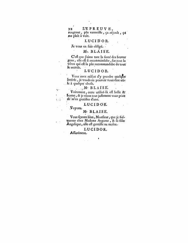 1740 : L’épreuve