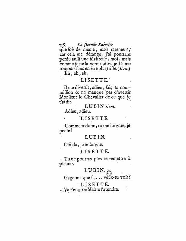 1728 : La seconde surprise de l’amour