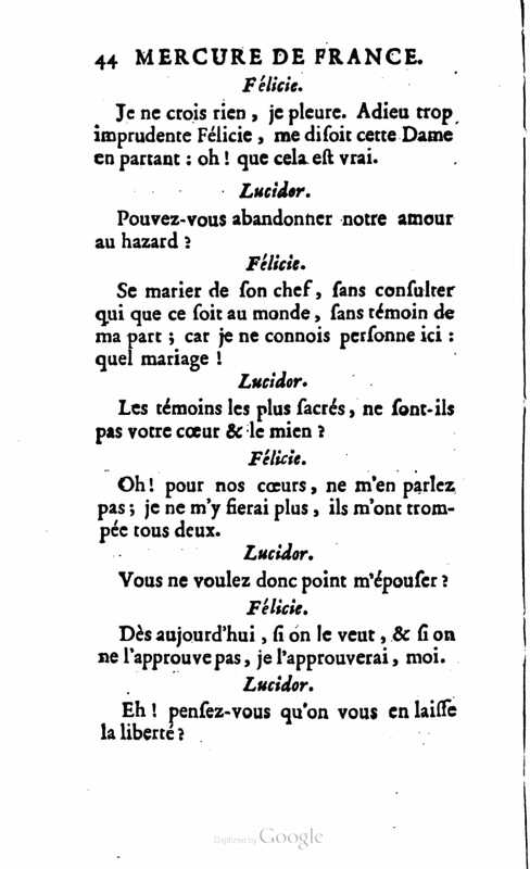 1757 : Félicie