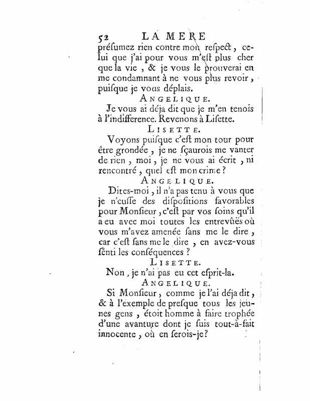 1735 : La mère confidente