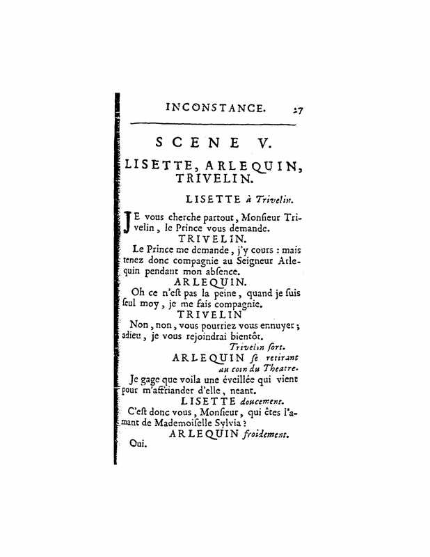 1724 : La double inconstance
