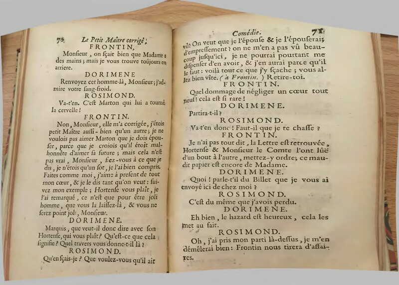 1739 : Le petit-maître corrigé