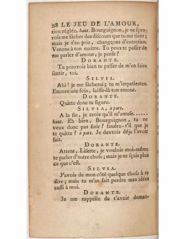 1730 : Le jeu de l’amour et du hasard