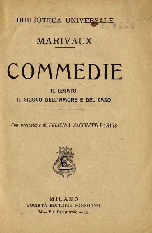 1907 : Il legato (Felicina Sacchetti Parvis)