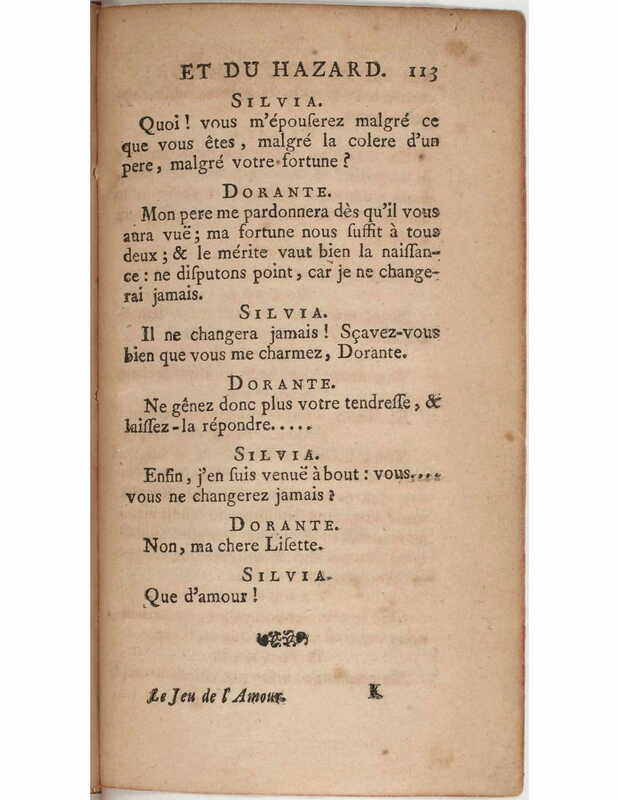 1730 : Le jeu de l’amour et du hasard