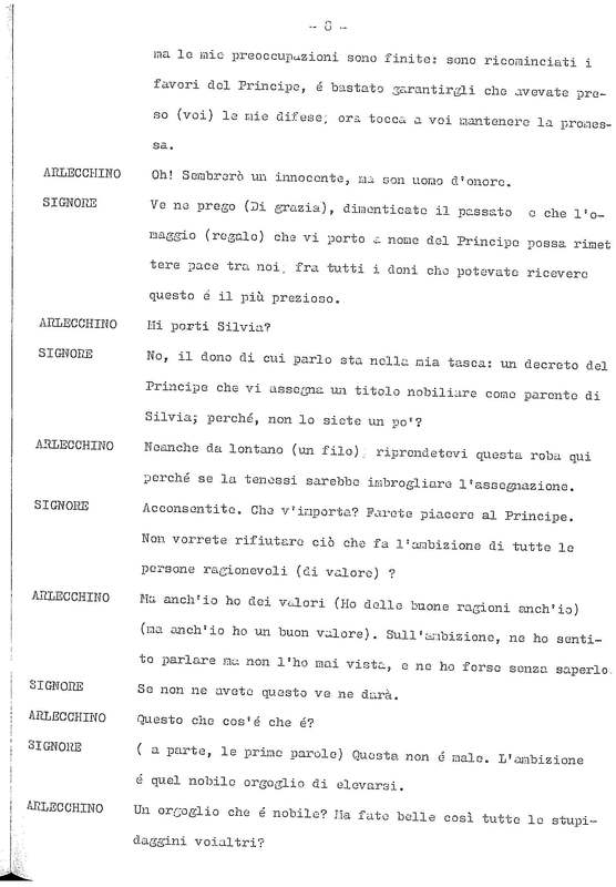1978 : La doppia incostanza (Andrée Ruth Shammah) script