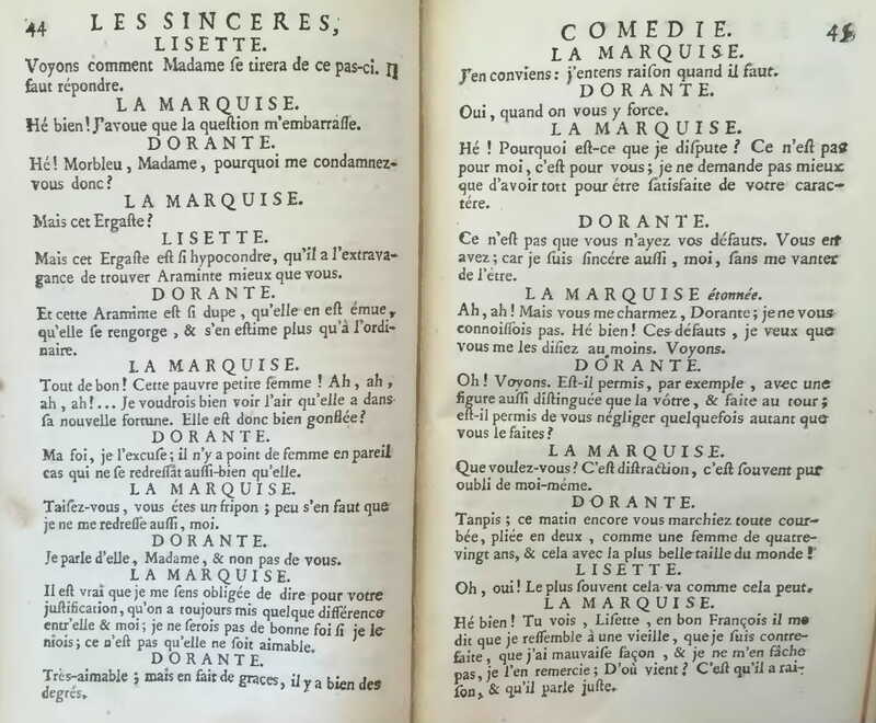1739 : Les sincères