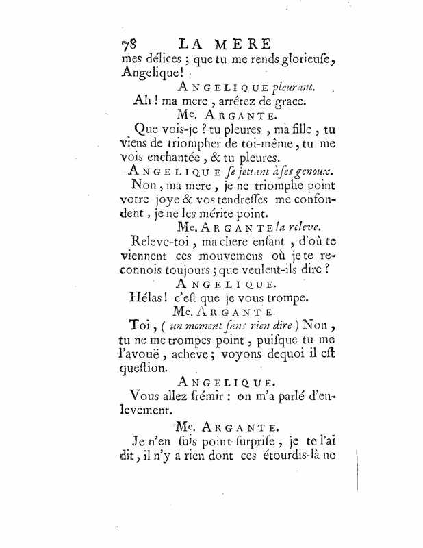 1735 : La mère confidente