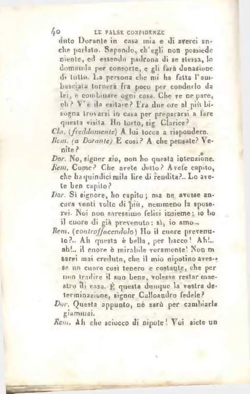 1829 : Le false confidenze [Salvatore Fabbrichesi, 1816]
