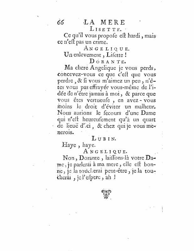 1735 : La mère confidente