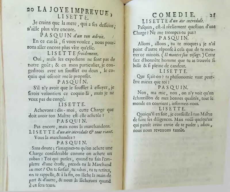 1738 : La joye imprévue