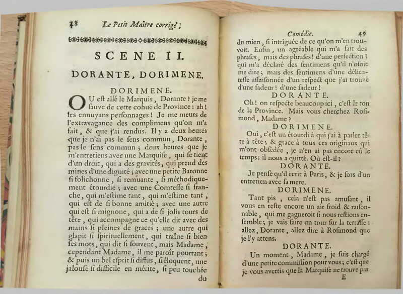 1739 : Le petit-maître corrigé
