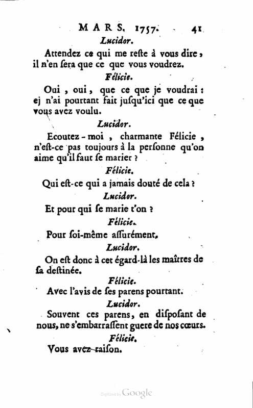 1757 : Félicie