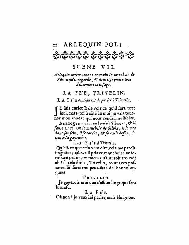 1723 : Arlequin poli par l’amour