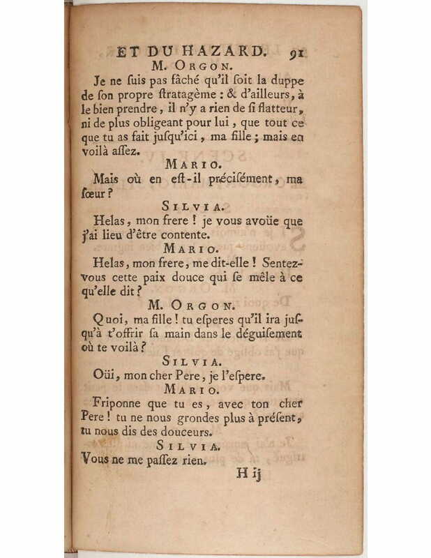 1730 : Le jeu de l’amour et du hasard