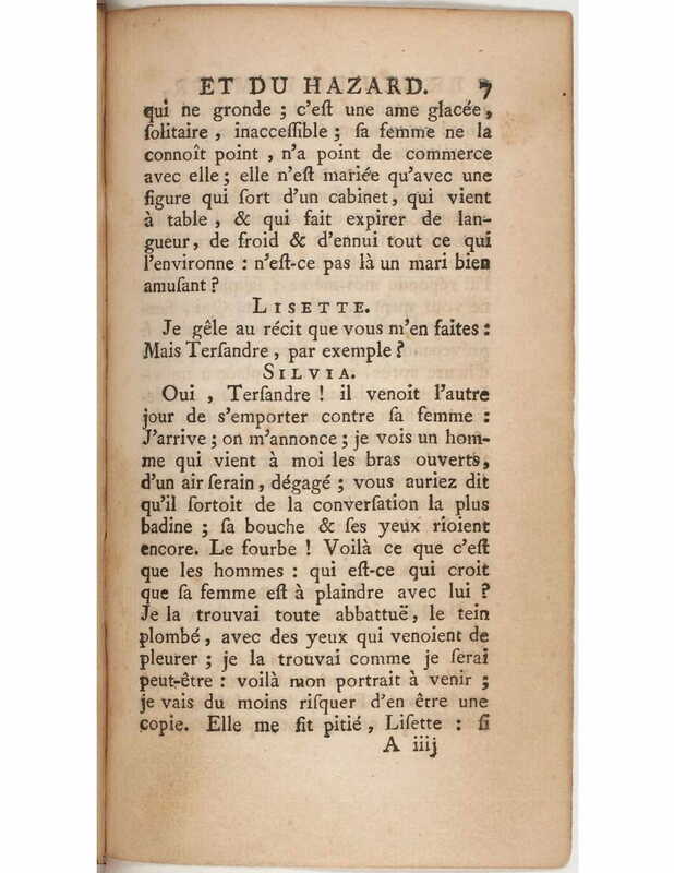 1730 : Le jeu de l’amour et du hasard