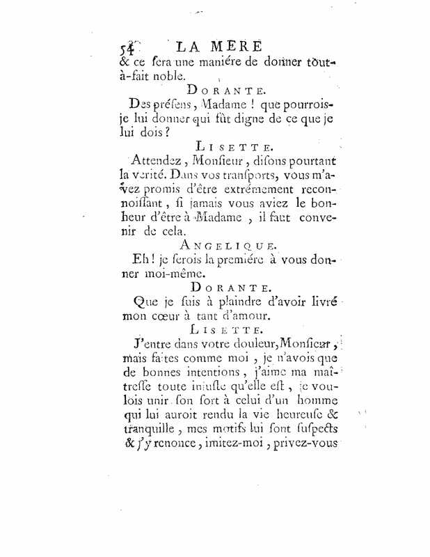 1735 : La mère confidente