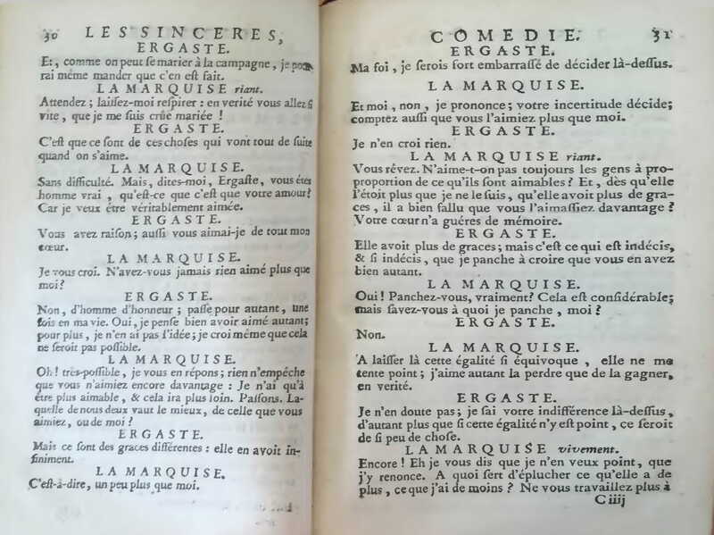 1739 : Les sincères