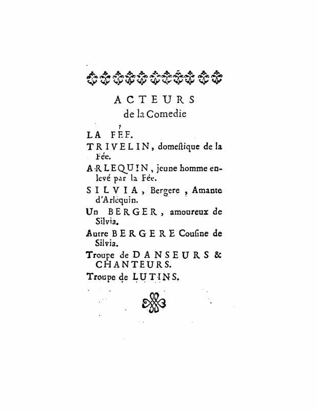 1723 : Arlequin poli par l’amour