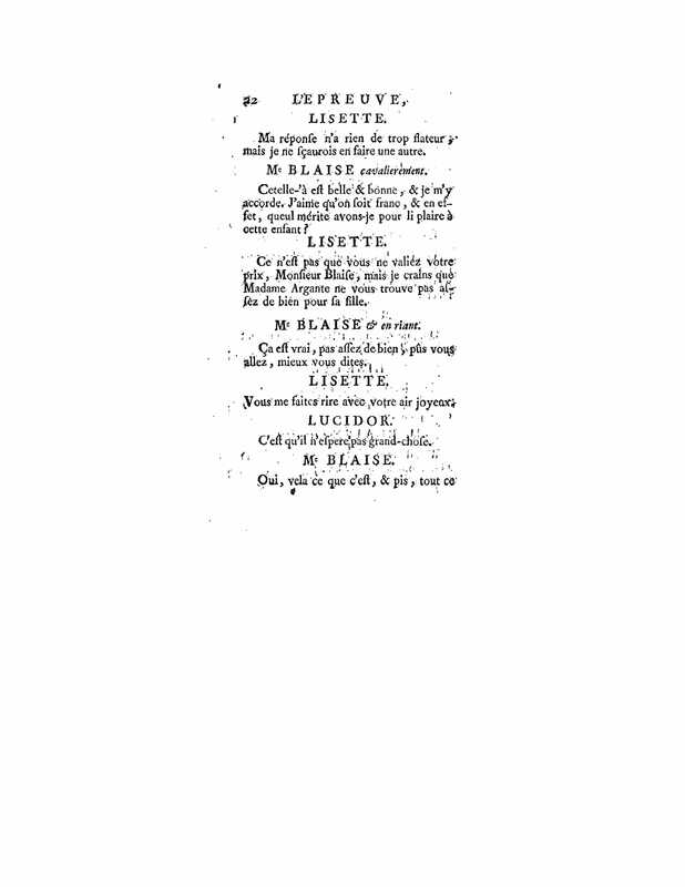 1740 : L’épreuve