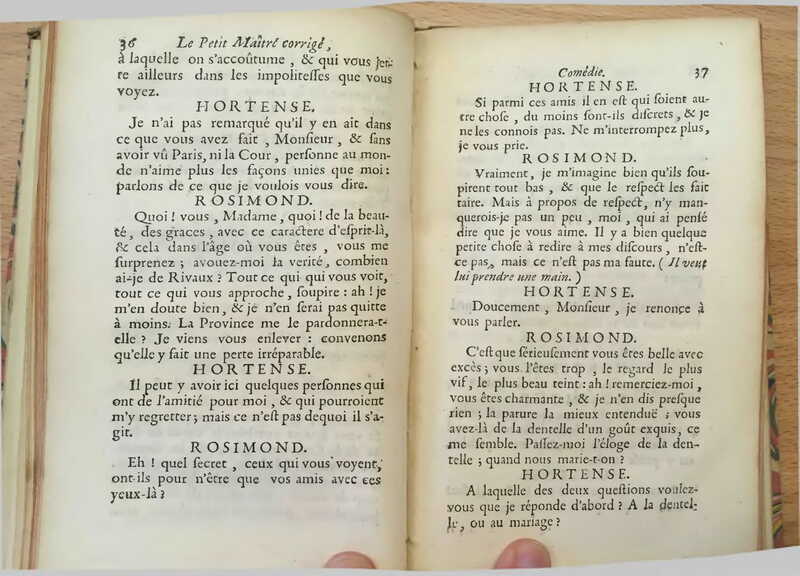 1739 : Le petit-maître corrigé