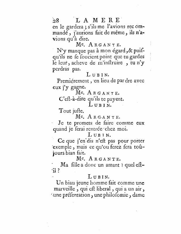 1735 : La mère confidente