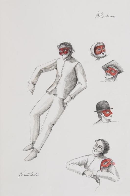 1997 : Il principe travestito (Maquettes des costumes)