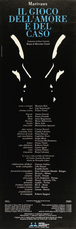 1993 : Il gioco dell’amore e del caso, Affiches