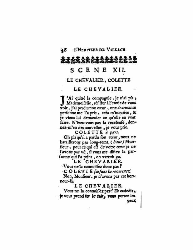 1729 : L’héritier de village