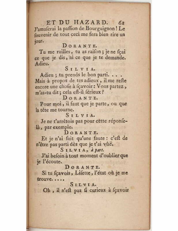 1730 : Le jeu de l’amour et du hasard