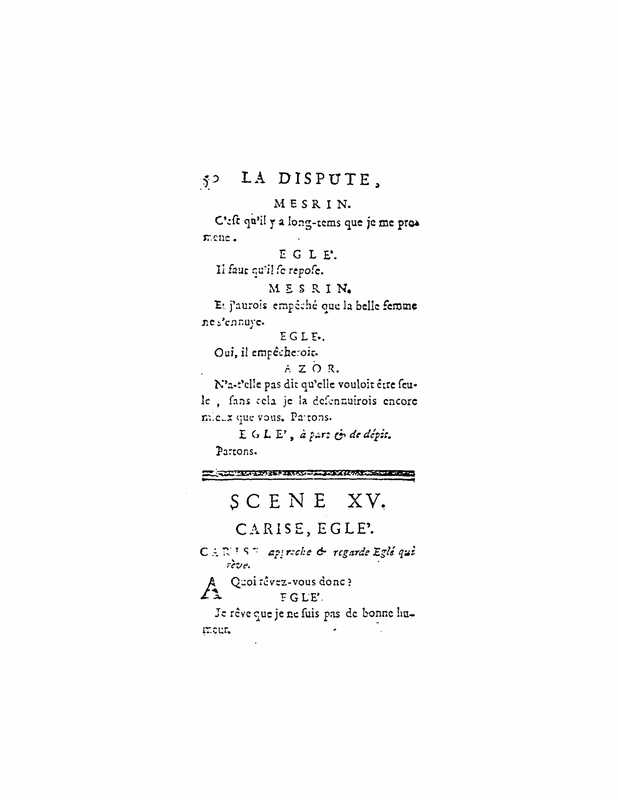 1747 : La dispute
