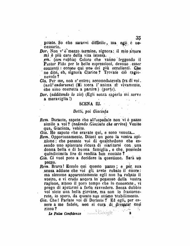 1872 : Le false confidenze