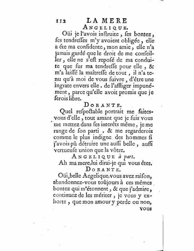 1735 : La mère confidente