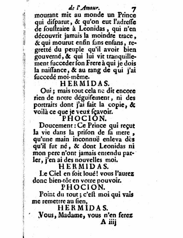 1732 : Le triomphe de l’amour