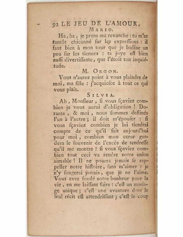 1730 : Le jeu de l’amour et du hasard
