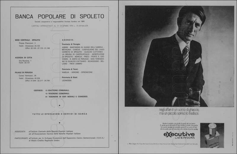 1971 : La finta serva ovvero il furbo punito, Programme du Festival de Spoleto