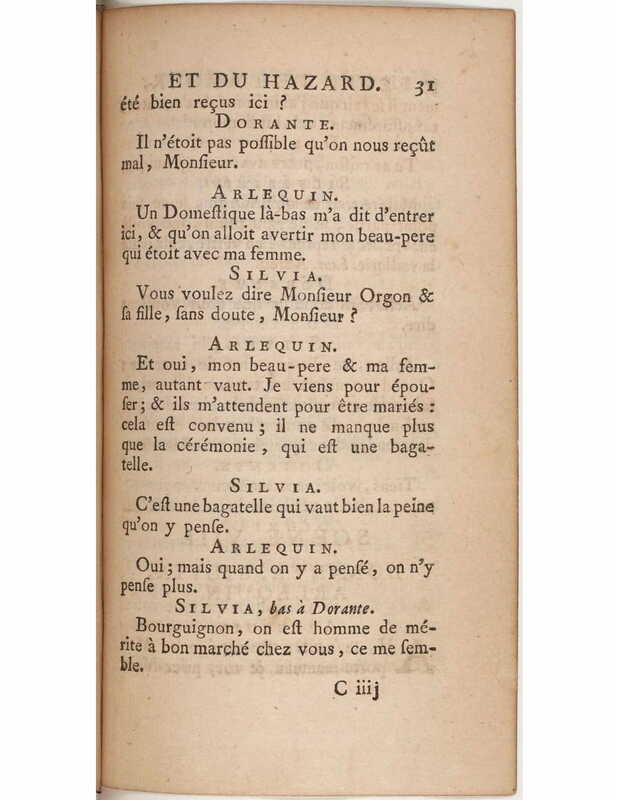 1730 : Le jeu de l’amour et du hasard