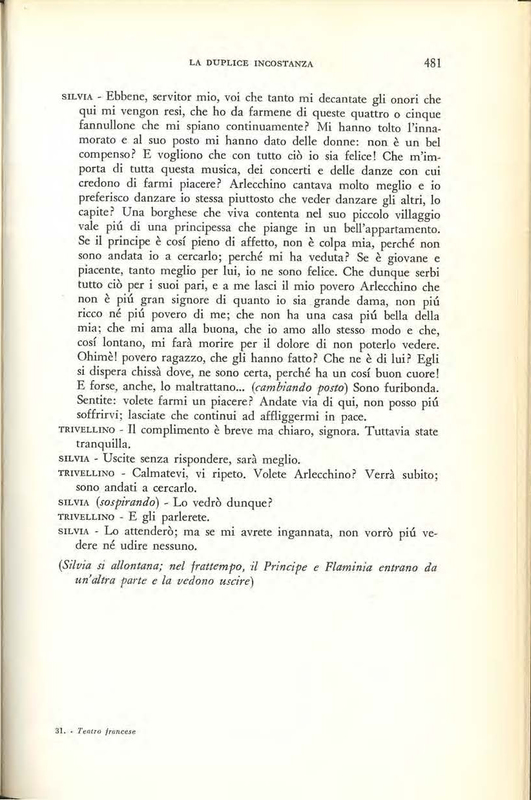 1959 : La duplice incostanza (Marcello Spaziani)
