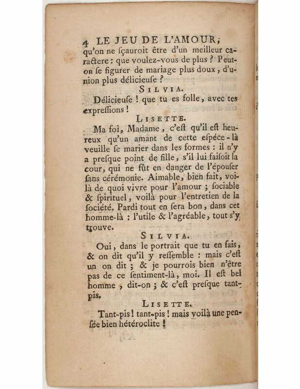 1730 : Le jeu de l’amour et du hasard