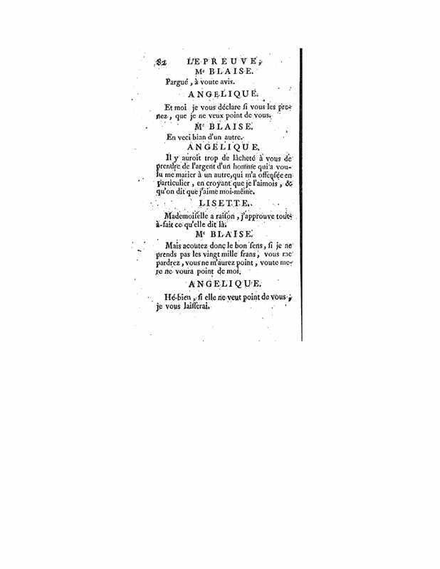1740 : L’épreuve
