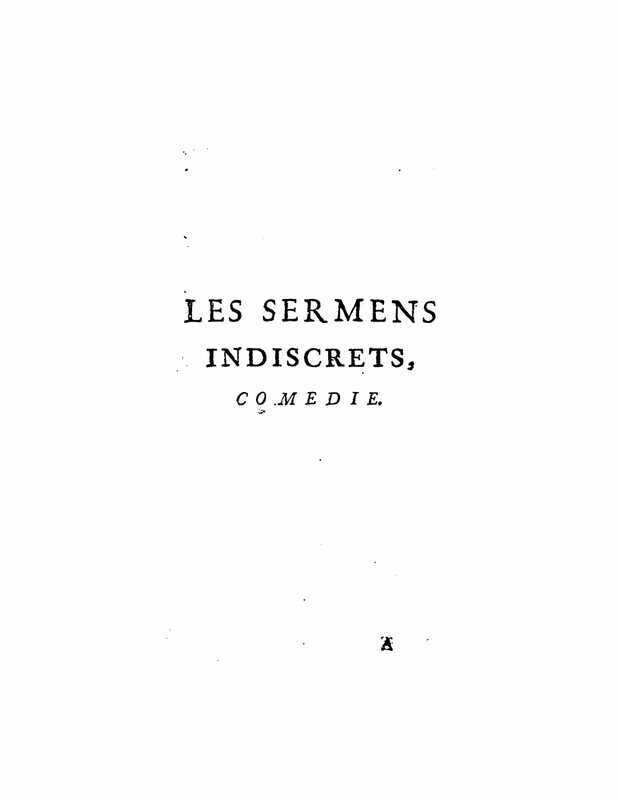1732 : Les serments indiscrets