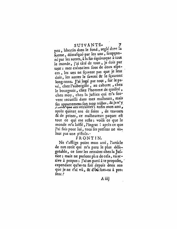 1729 : La fausse suivante
