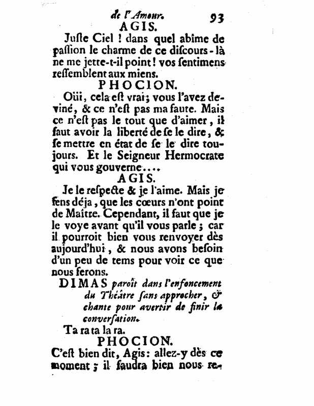 1732 : Le triomphe de l’amour