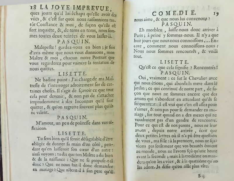 1738 : La joye imprévue