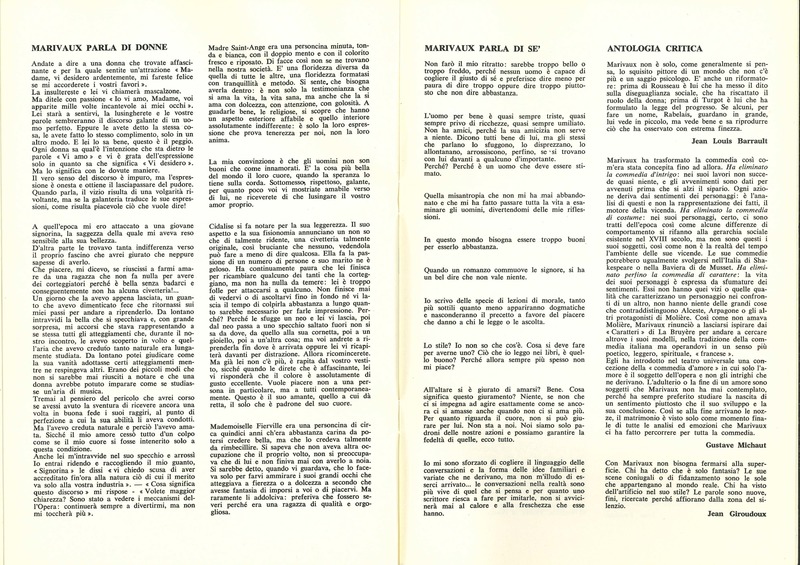1978 : La doppia incostanza (Andrée Ruth Shammah) programme (reprise?)