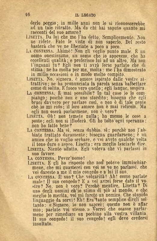 1907 : Il legato (Felicina Sacchetti Parvis)
